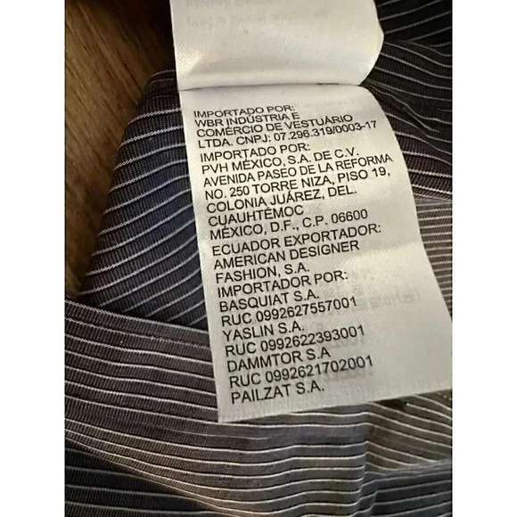 Calvin Klein slim fit infinite cool non iron button up long sleeve medium stripe - Picture 12 of 16